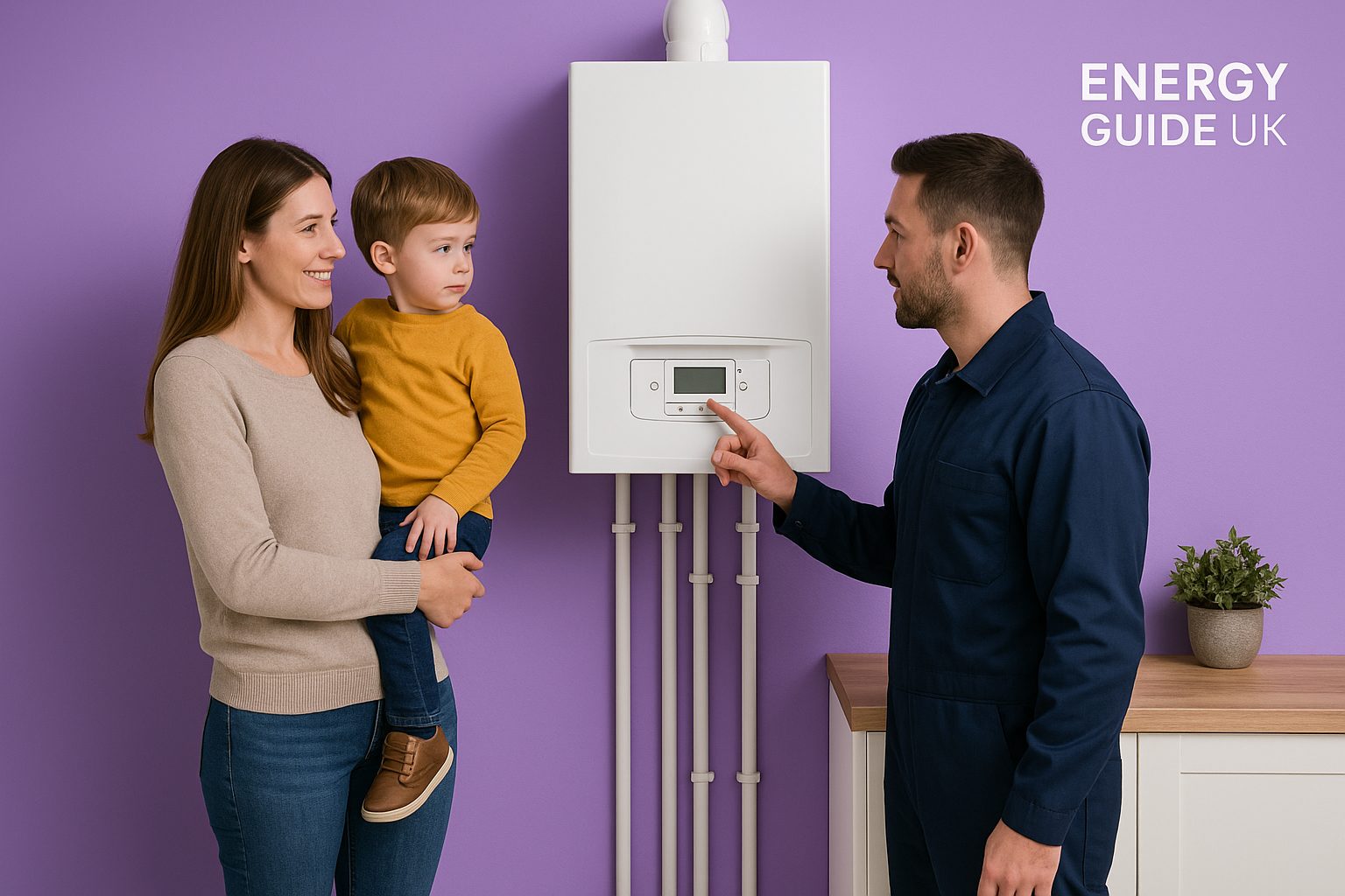 Engineer explaining the best boiler brands