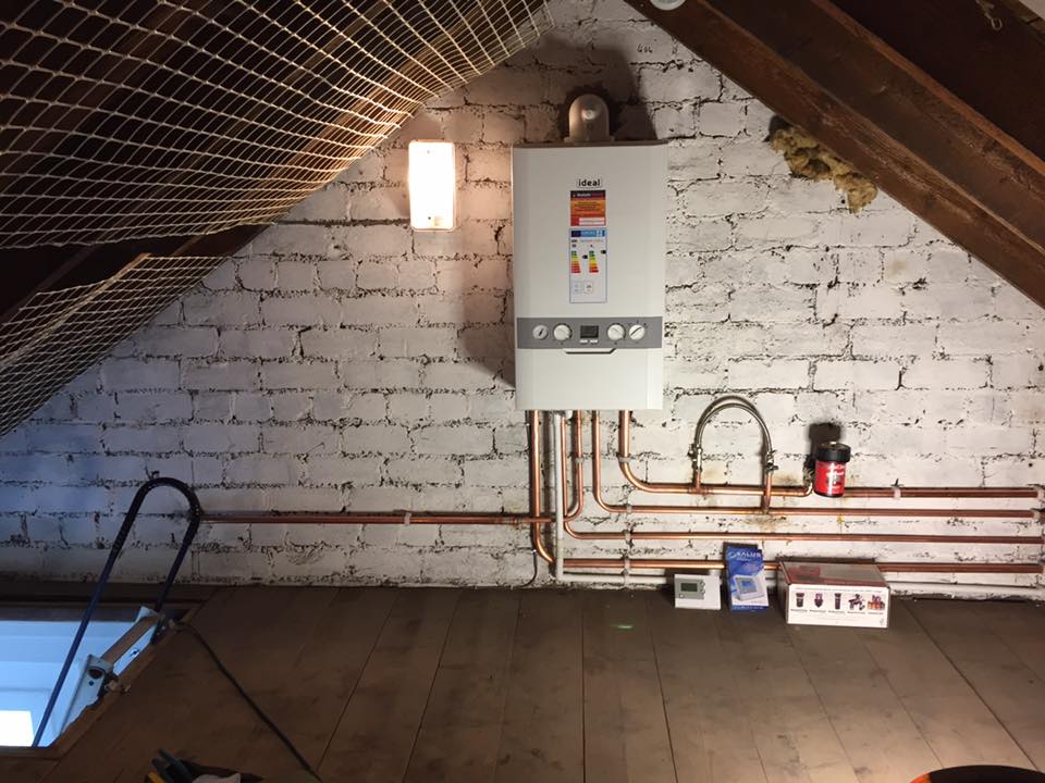 Boiler in the loft