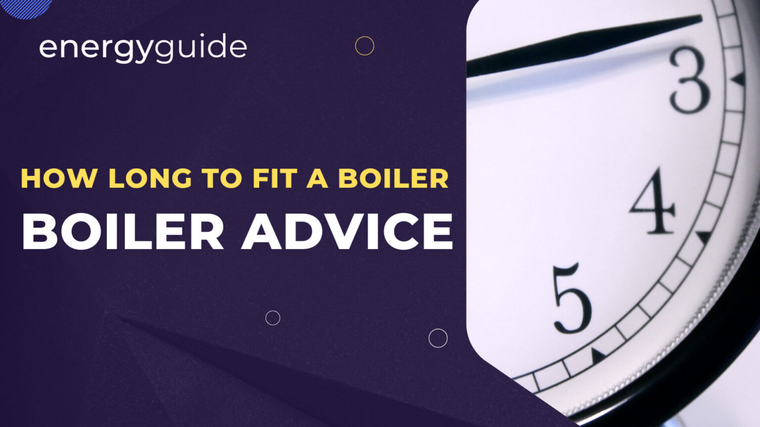 How long does it take to fit a boiler