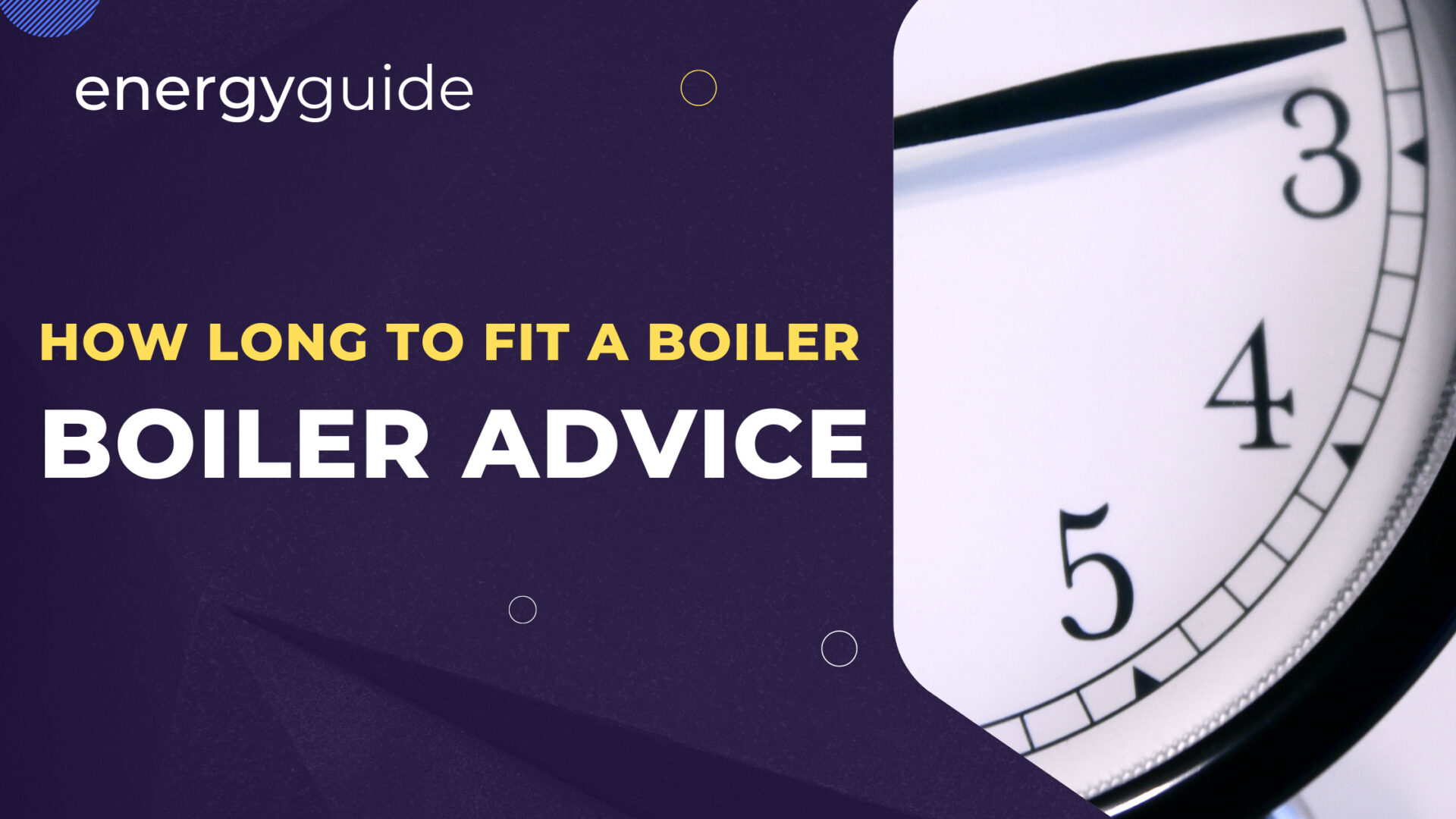 How long does it take to fit a boiler?