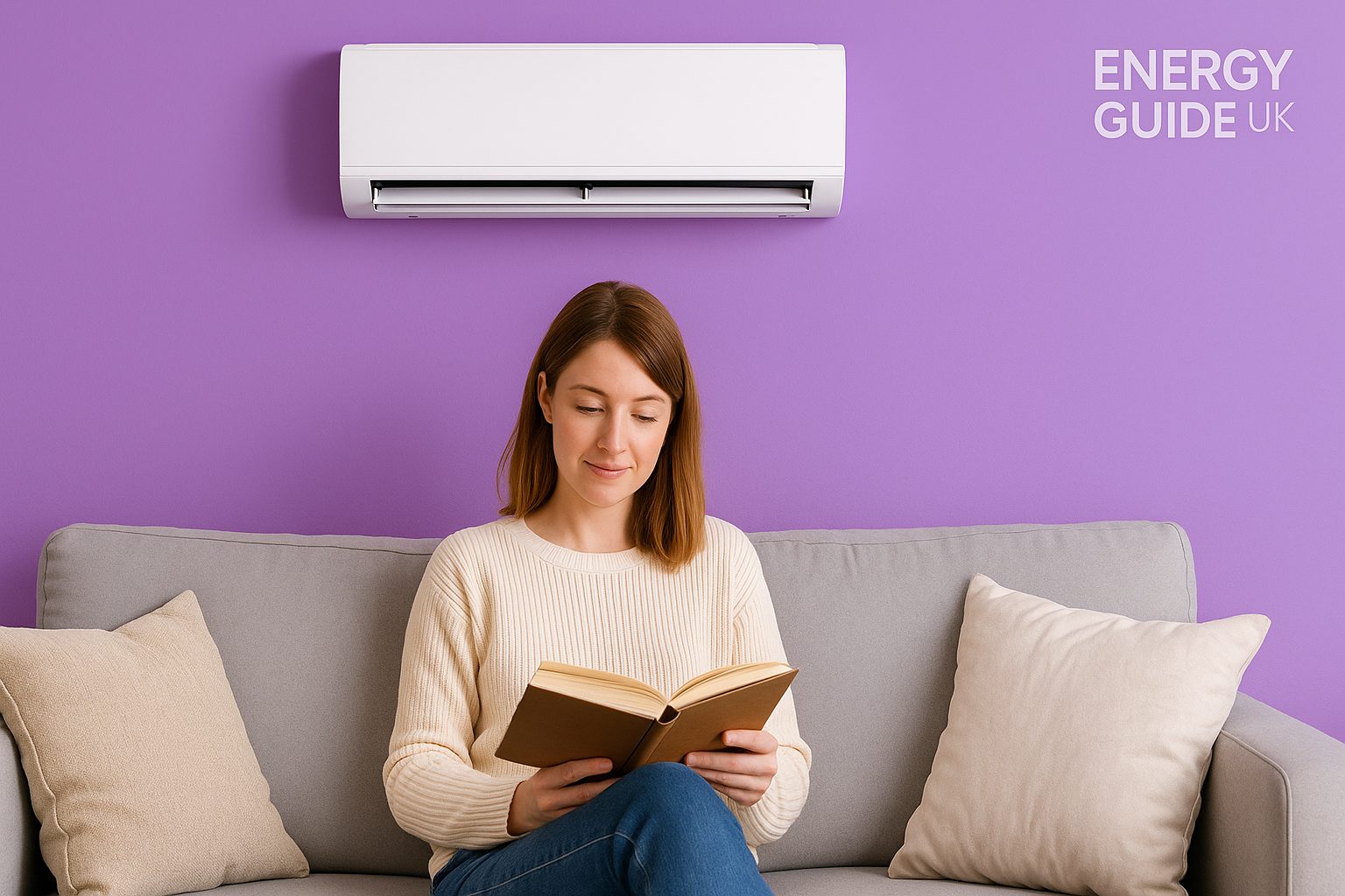 Air to air heat pump Homeowner enjoying an air to air heat pump