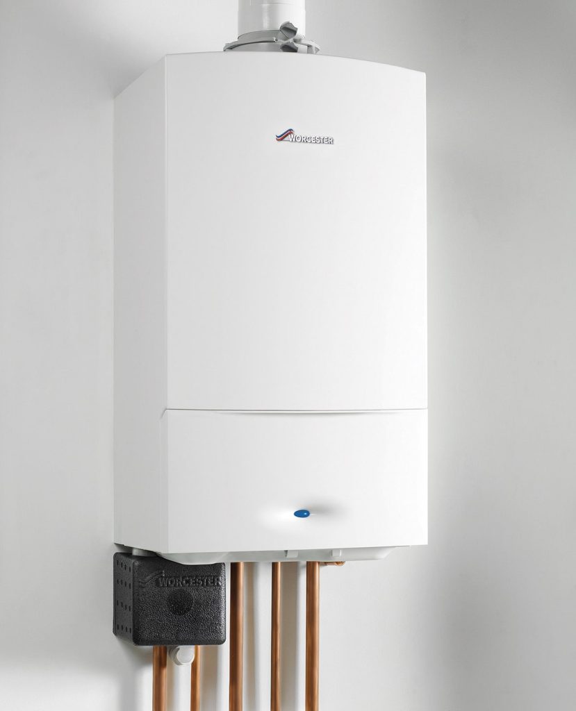 Worcester Bosch boiler installed with funding from the government free boiler scheme