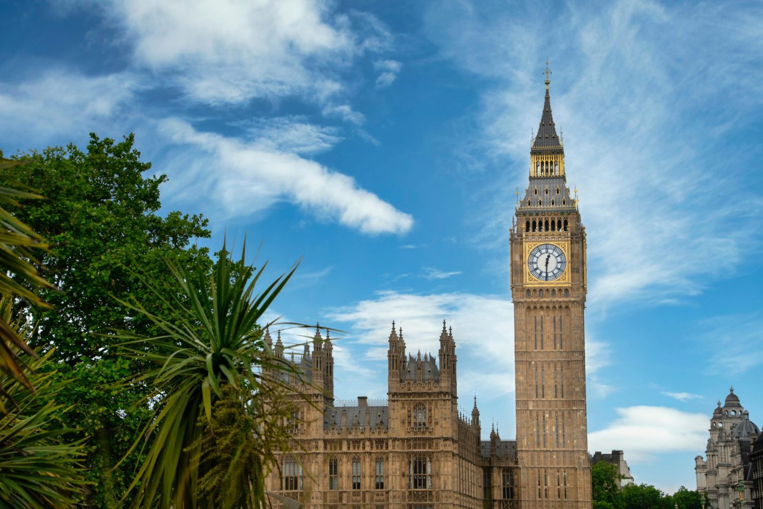 Big Ben Next to Parliament UK
